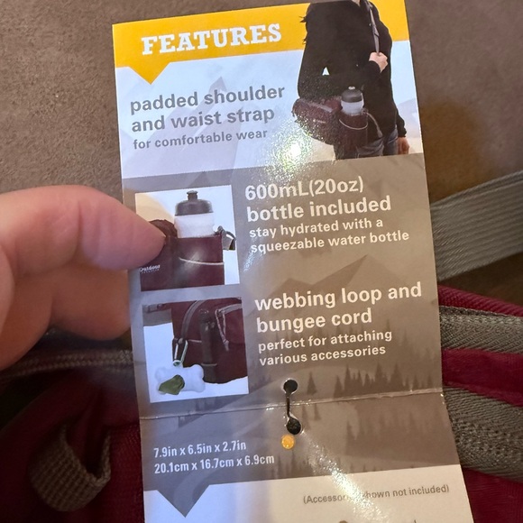 2/$30 NWT Outdoor Products Meltose  Burgundy Walking Pack - Picture 5 of 11
